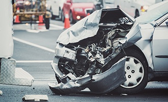 Wrecked car