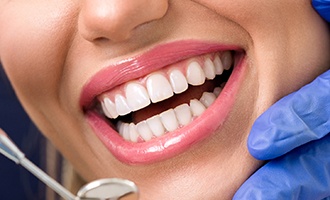 Closeup of healthy smile