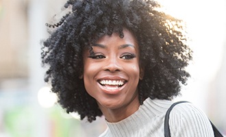 Woman with healthy smile