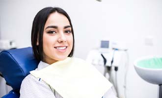 Young woman after root canal in Westminster