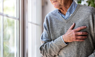 Man having heart problems in Westminster