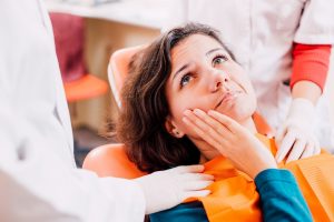 dental patient with toothache