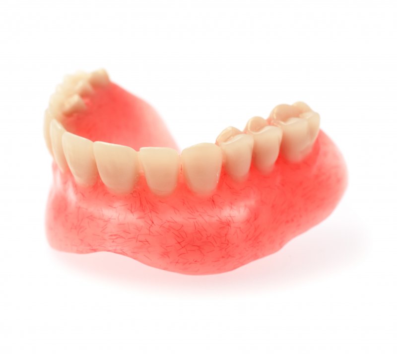 an image of a lower full denture in Westminster
