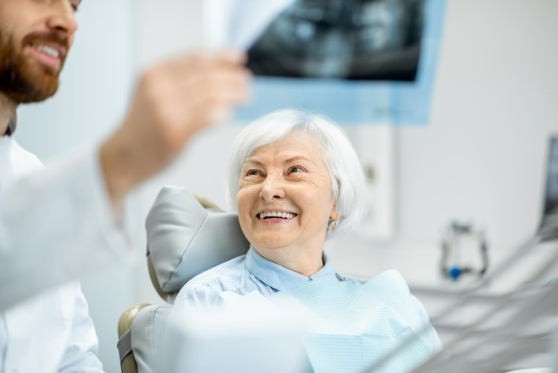 woman at the dentist’s office