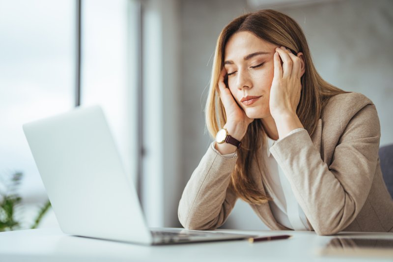 woman dealing with chronic stress