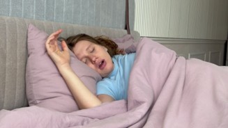 individual suffering from sleep apnea