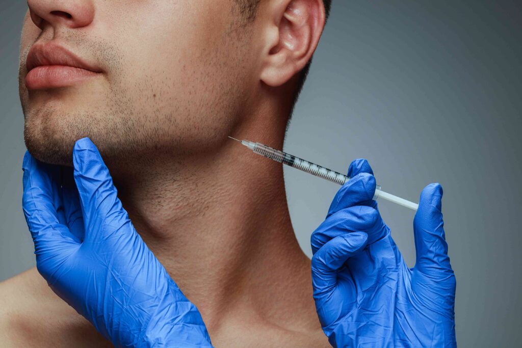 Man getting a BOTOX injection